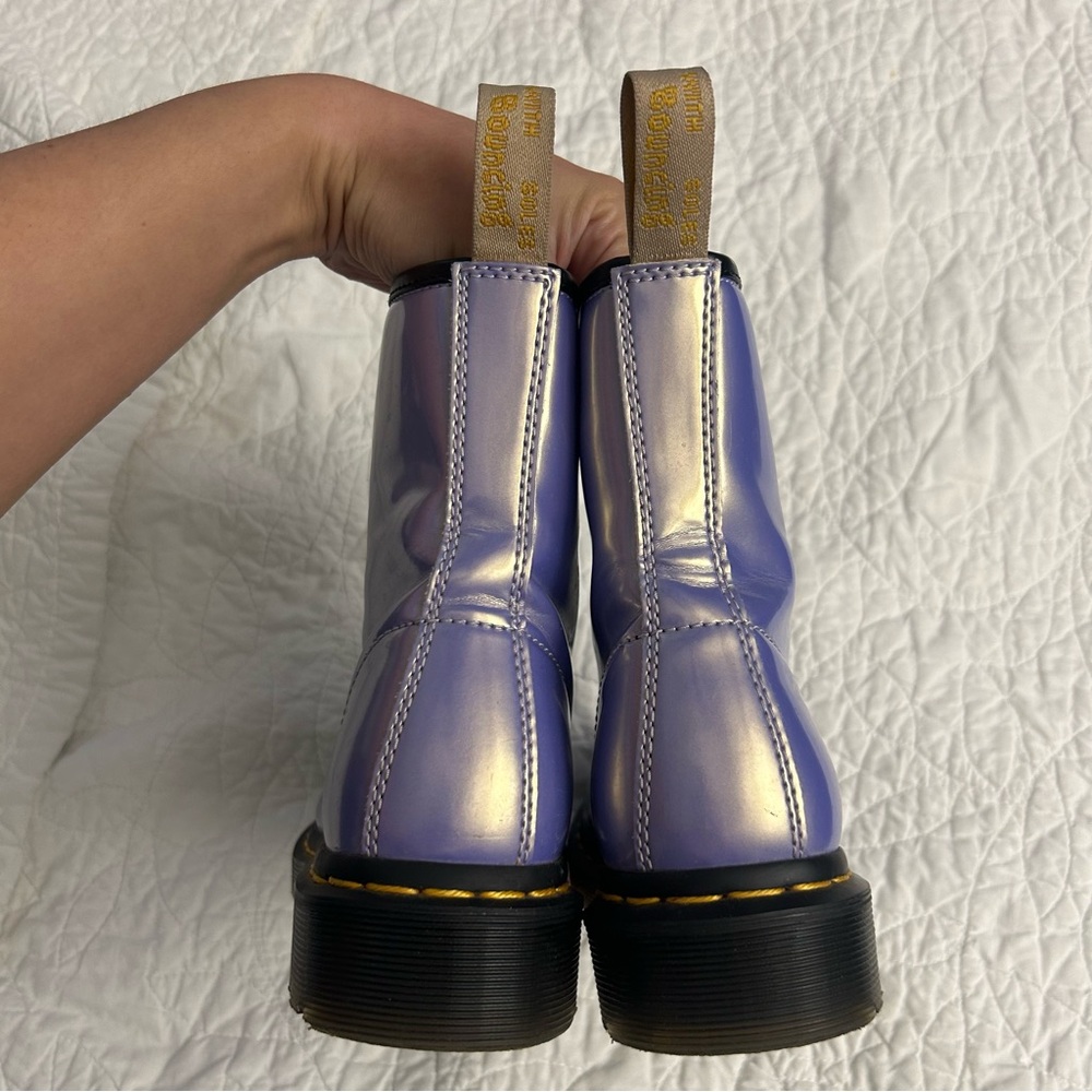Dr. Martens 1460 Vegan Boot in Purple Heather Opaline - Picture 7 of 12